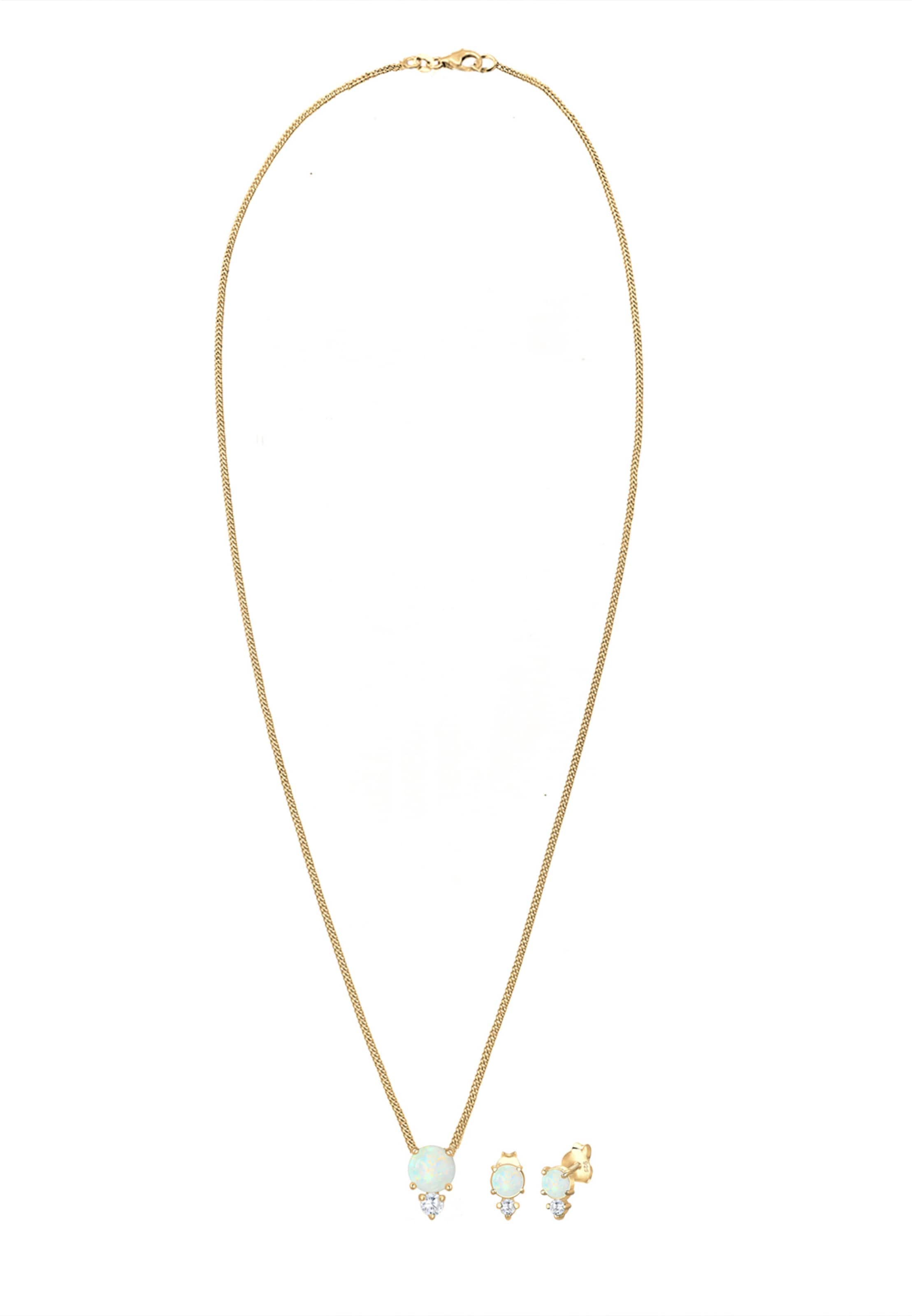 ELLI - Conjunto de joyería en oro: frente