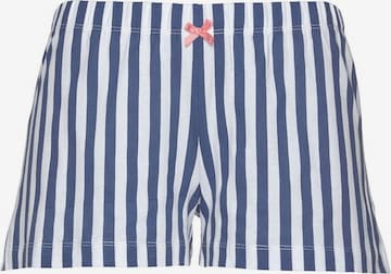 H.I.S - Pijama de pantalón corto en azul