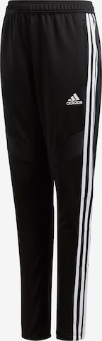ADIDAS PERFORMANCE Regular Workout Pants 'Tiro 19' in Black: front