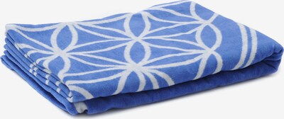 YOGISTAR.COM Decke 'Blume Des Lebens' in royalblau / weiß, Produktansicht