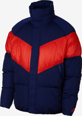 Nike Sportswear Winterjas in Blauw: voorkant