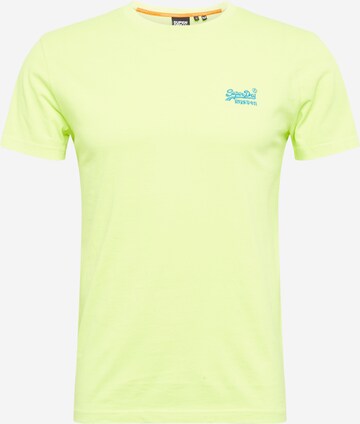 Coupe regular T-Shirt Superdry en jaune : devant