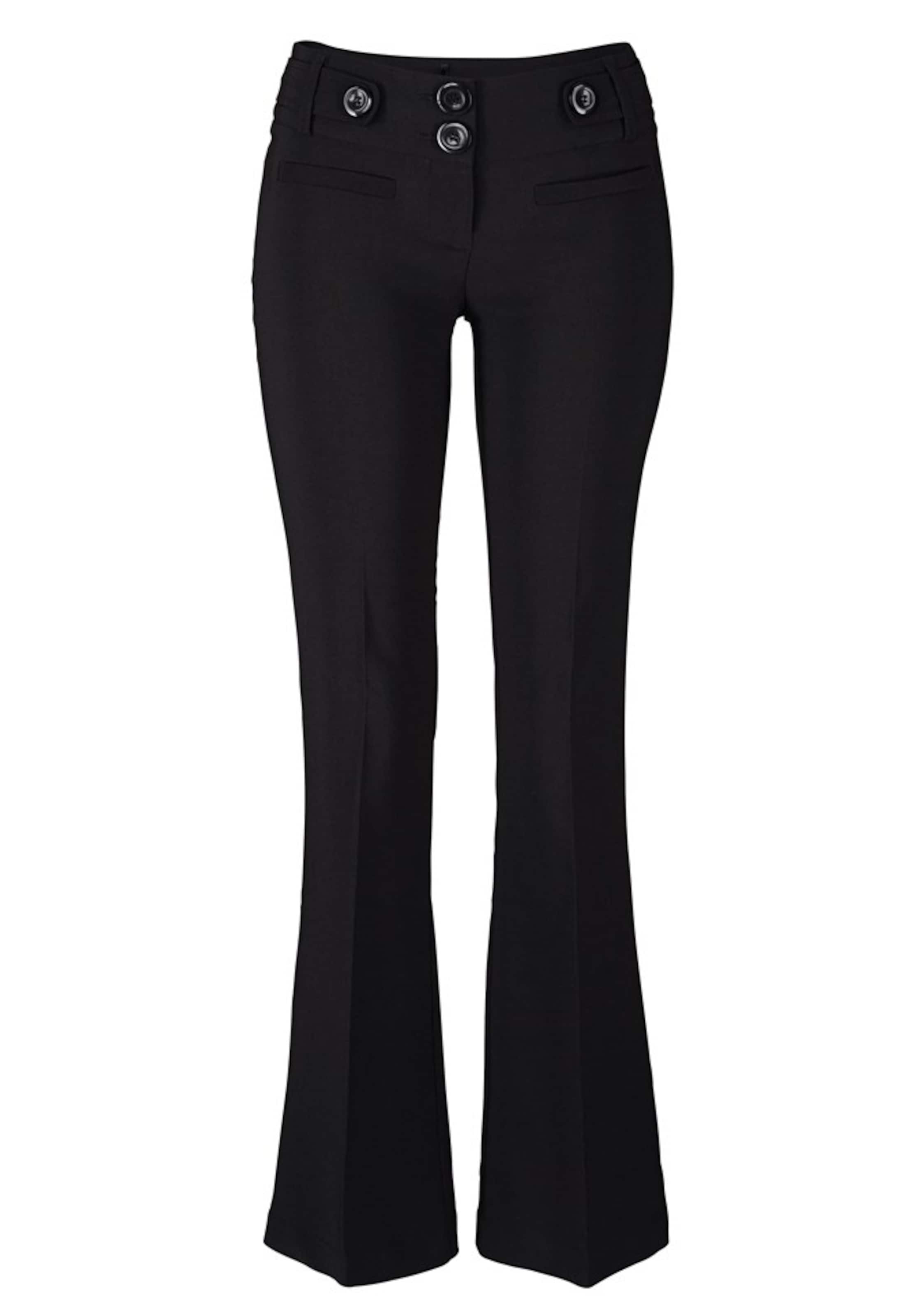 MELROSE Flared Stretch-Hose in Schwarz: Vorderseite