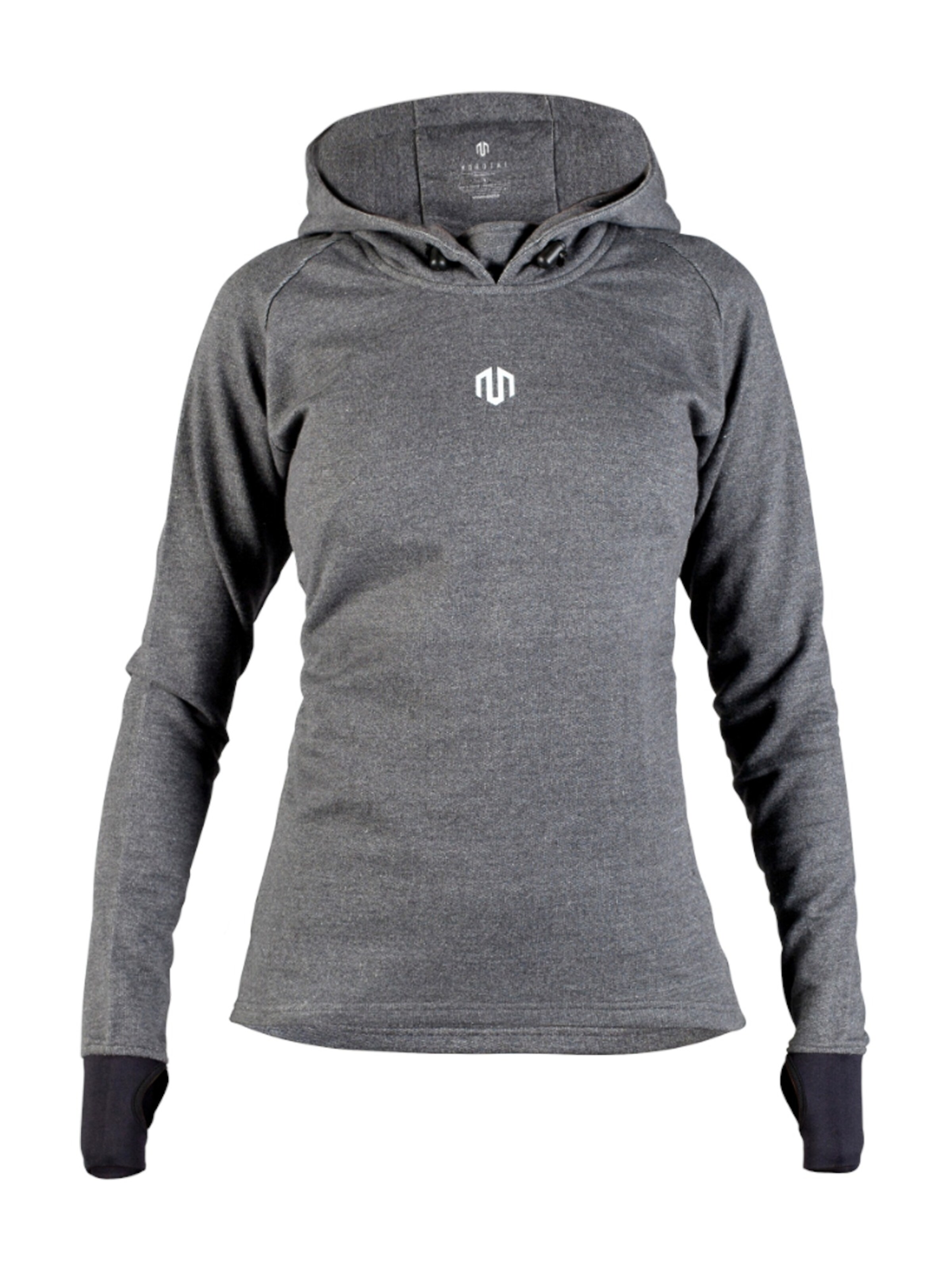 MOROTAI - Kapuzenpullover 'Comfy Performance' in graumeliert