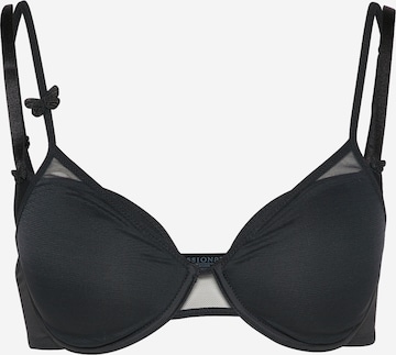 T-shirt Reggiseno 'Miss Joy' di PASSIONATA in nero: frontale