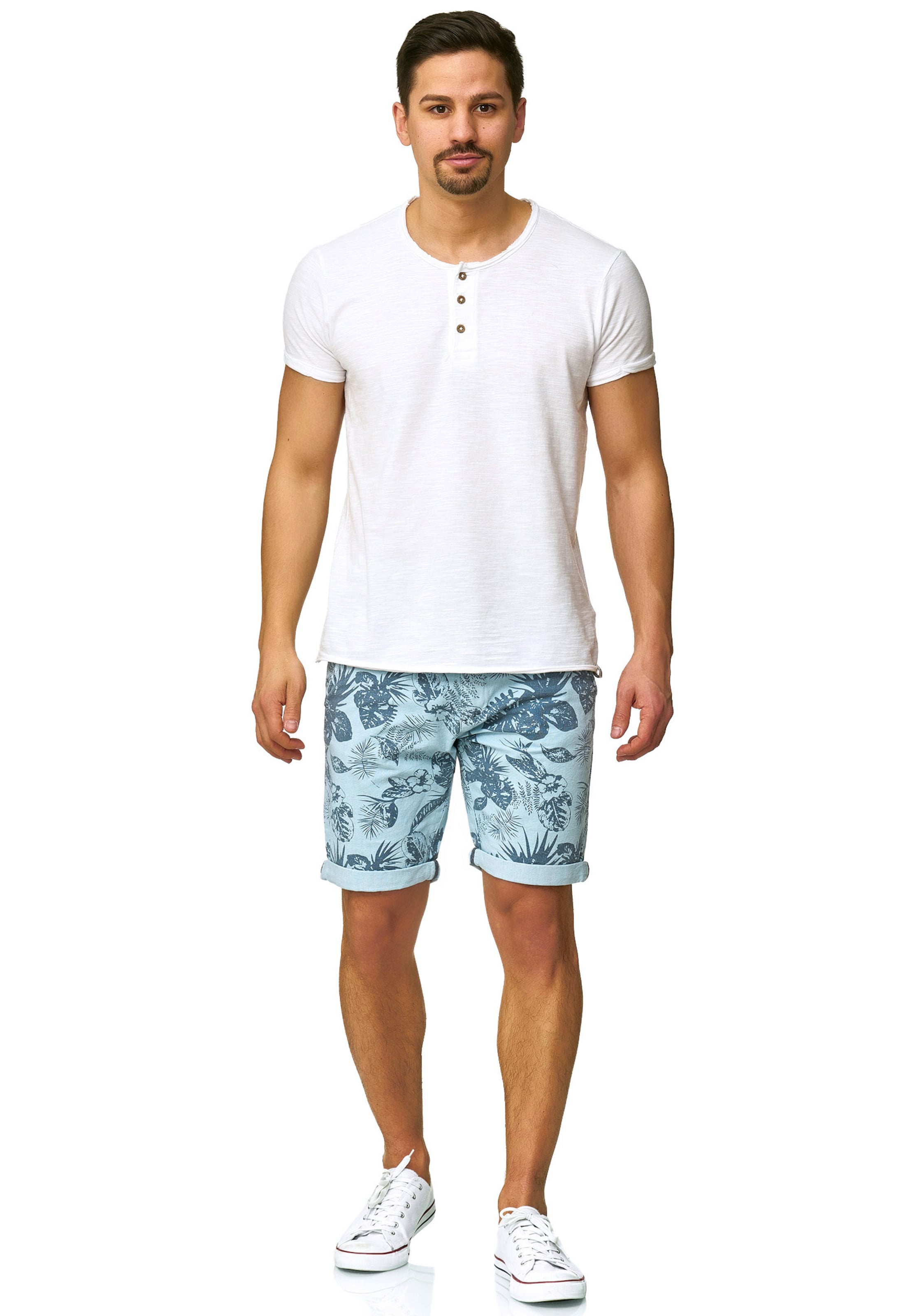 INDICODE JEANS Regular Broek 'Curtain' in Blauw