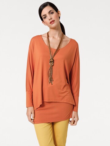 T-shirt heine en orange : devant