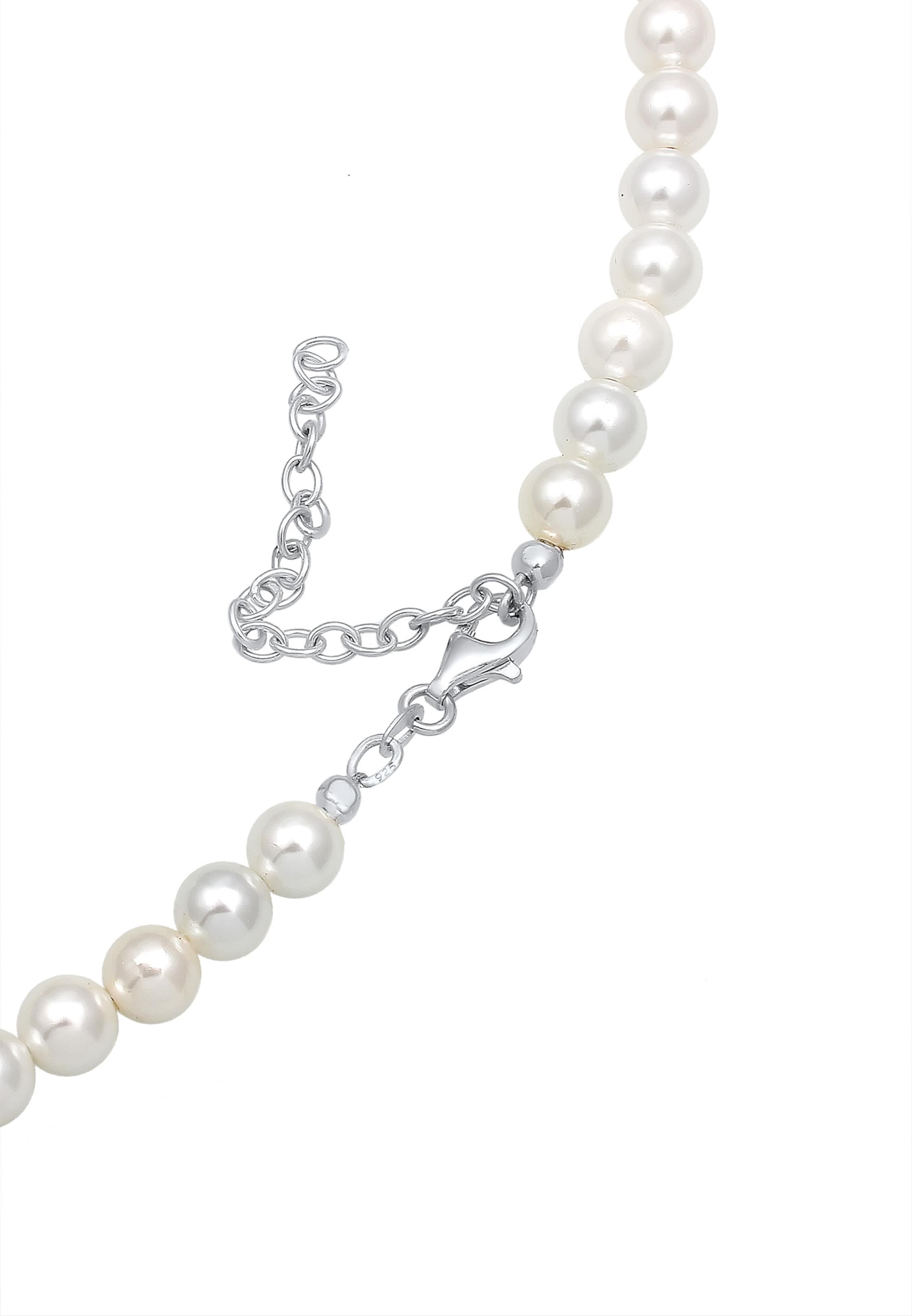 ELLI Ketting 'Edelweiss Herz' in Zilver