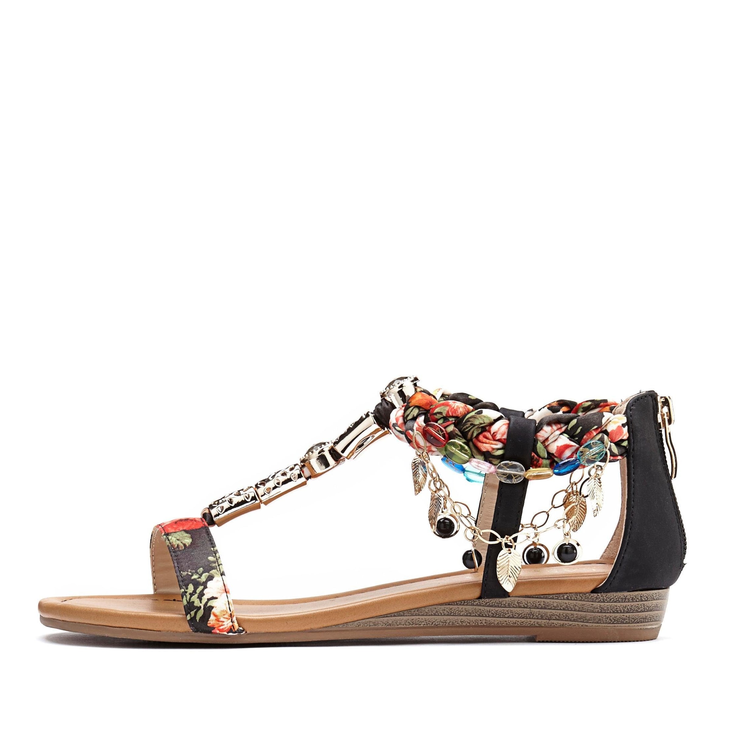 LASCANA Sandaal, värv must: eest vaates