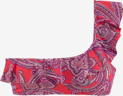 LASCANA Bikinitop »Boho« in lila / pink / weiß, Produktansicht