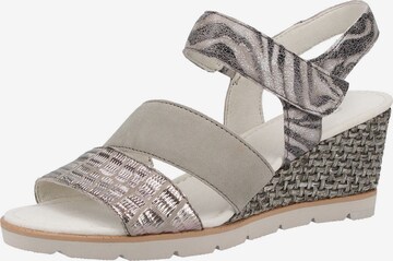 GABOR Strap Sandals in Grey: front