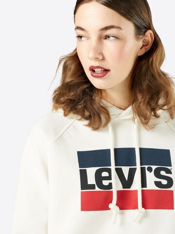 LEVI'S ® Dressipluus 'Graphic Sport Hoodie', värv valge