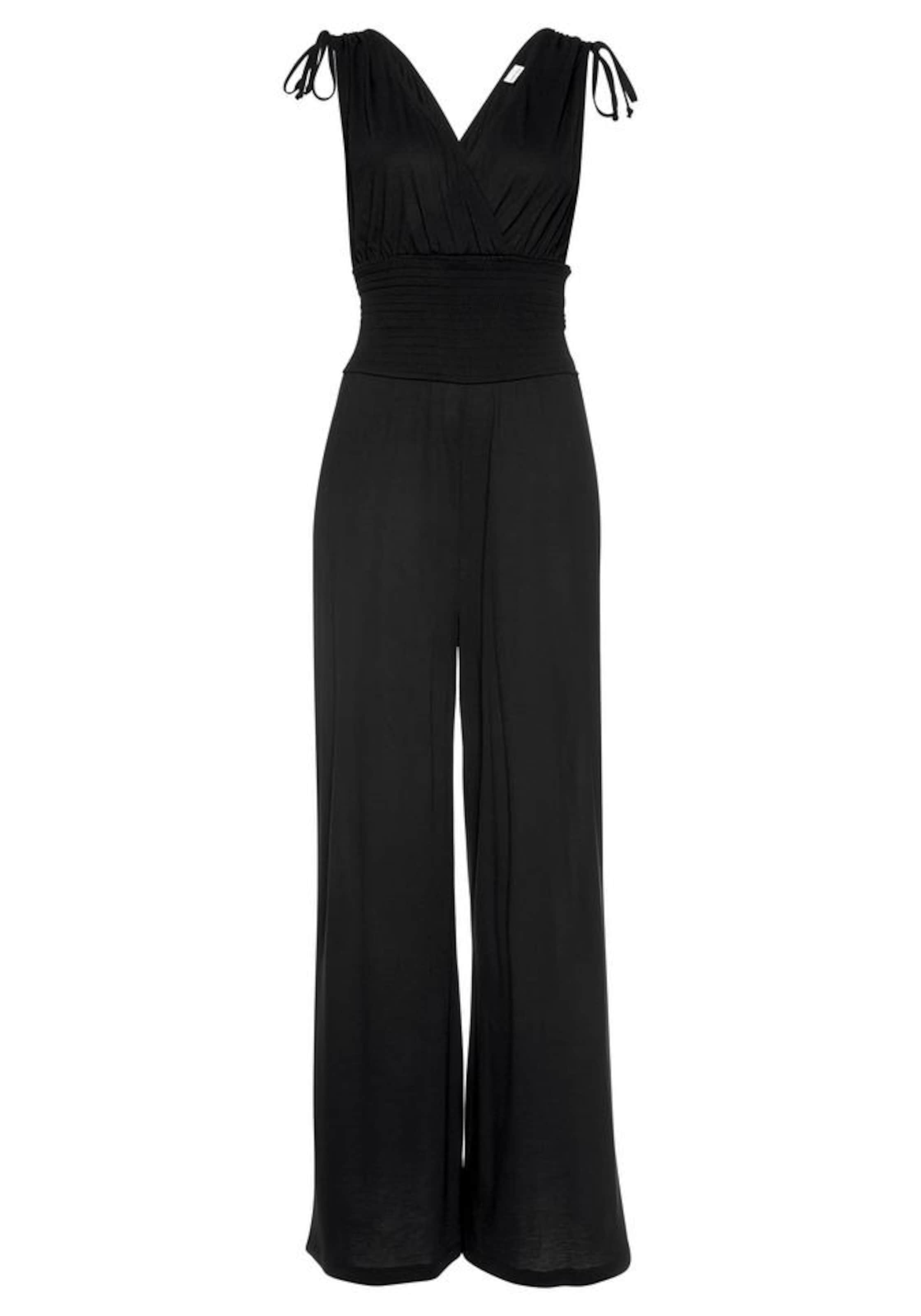 LASCANA Jumpsuit i sort: forside