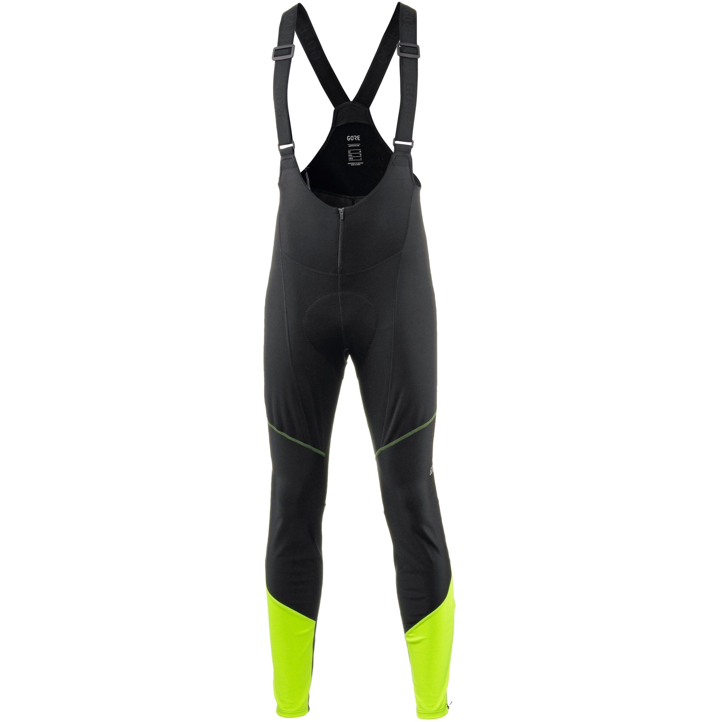 GORE WEAR - Bibtights 'C3 GORE WINDSTOPPER Bib Tights' in neongelb