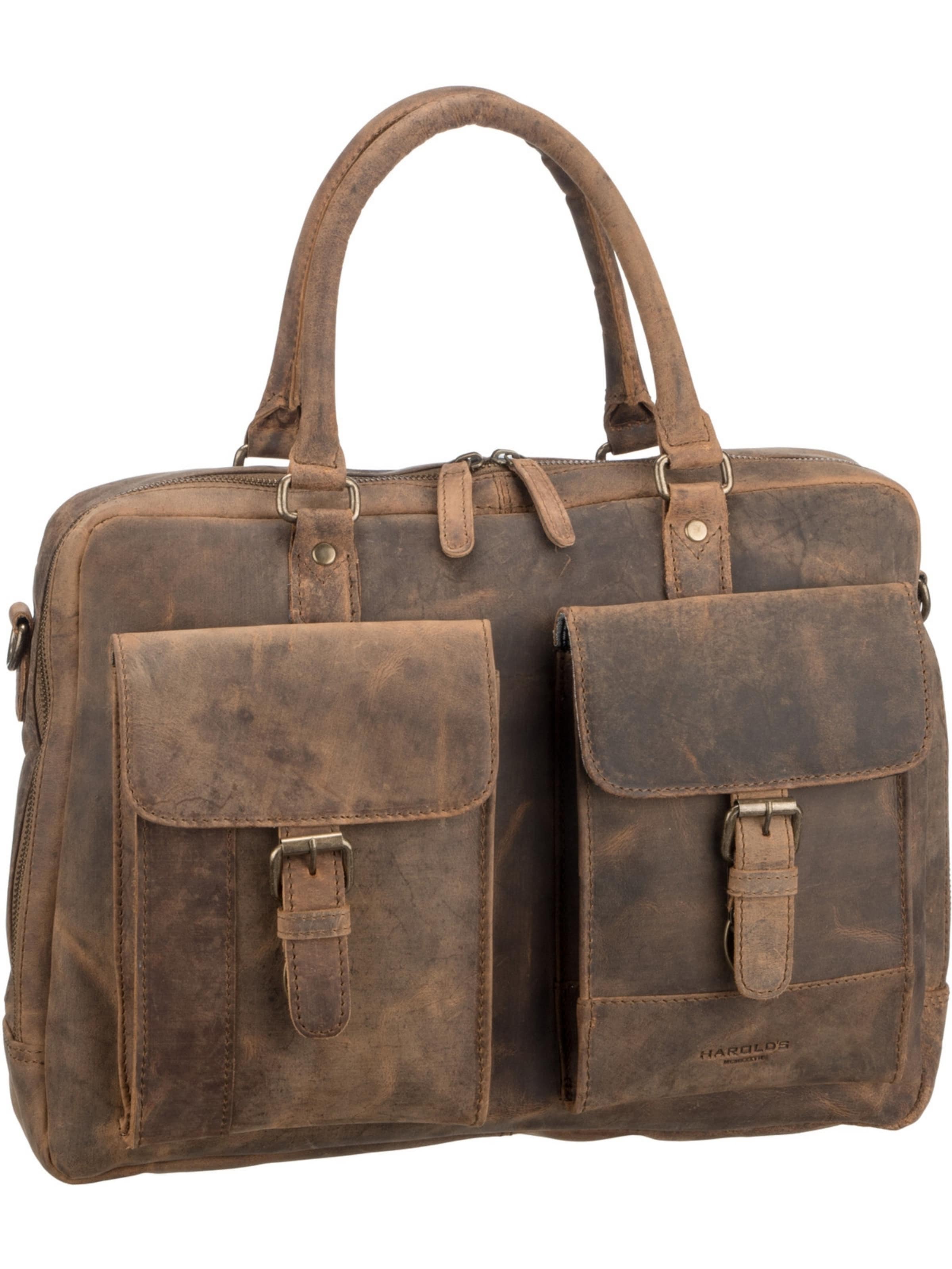 Borsa portadocumenti 'Antic' di Harold's in marrone: frontale