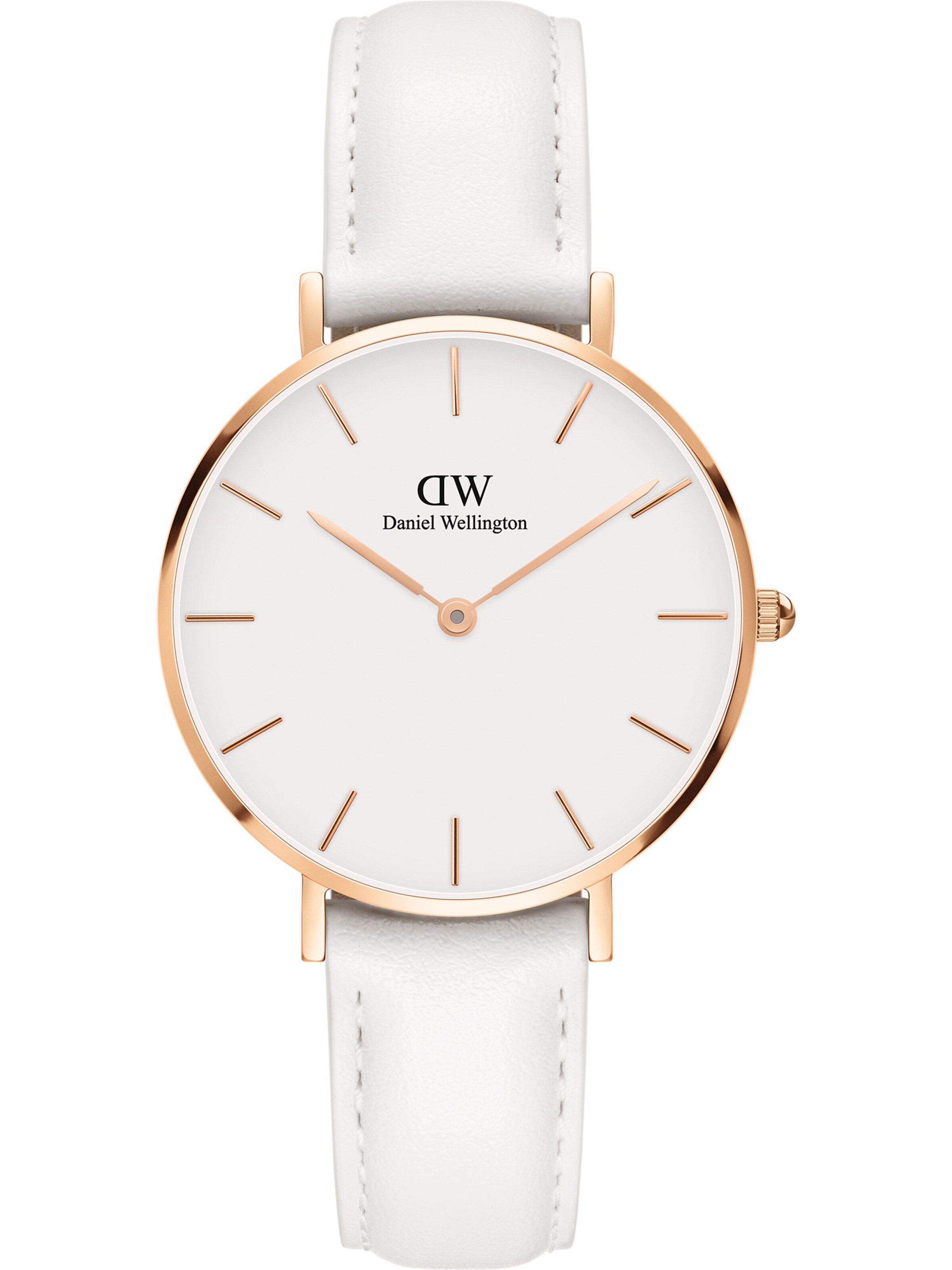 Montre à affichage analogique 'Petite Bondi DW00100189' Daniel Wellington en blanc : devant
