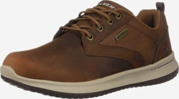 SKECHERS Athletic Lace-Up Shoes in Brown: front