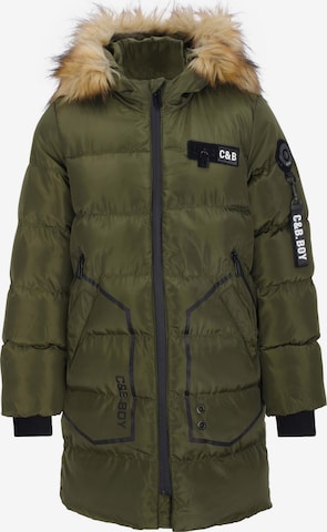 CIPO & BAXX Winter Jacket in Green: front