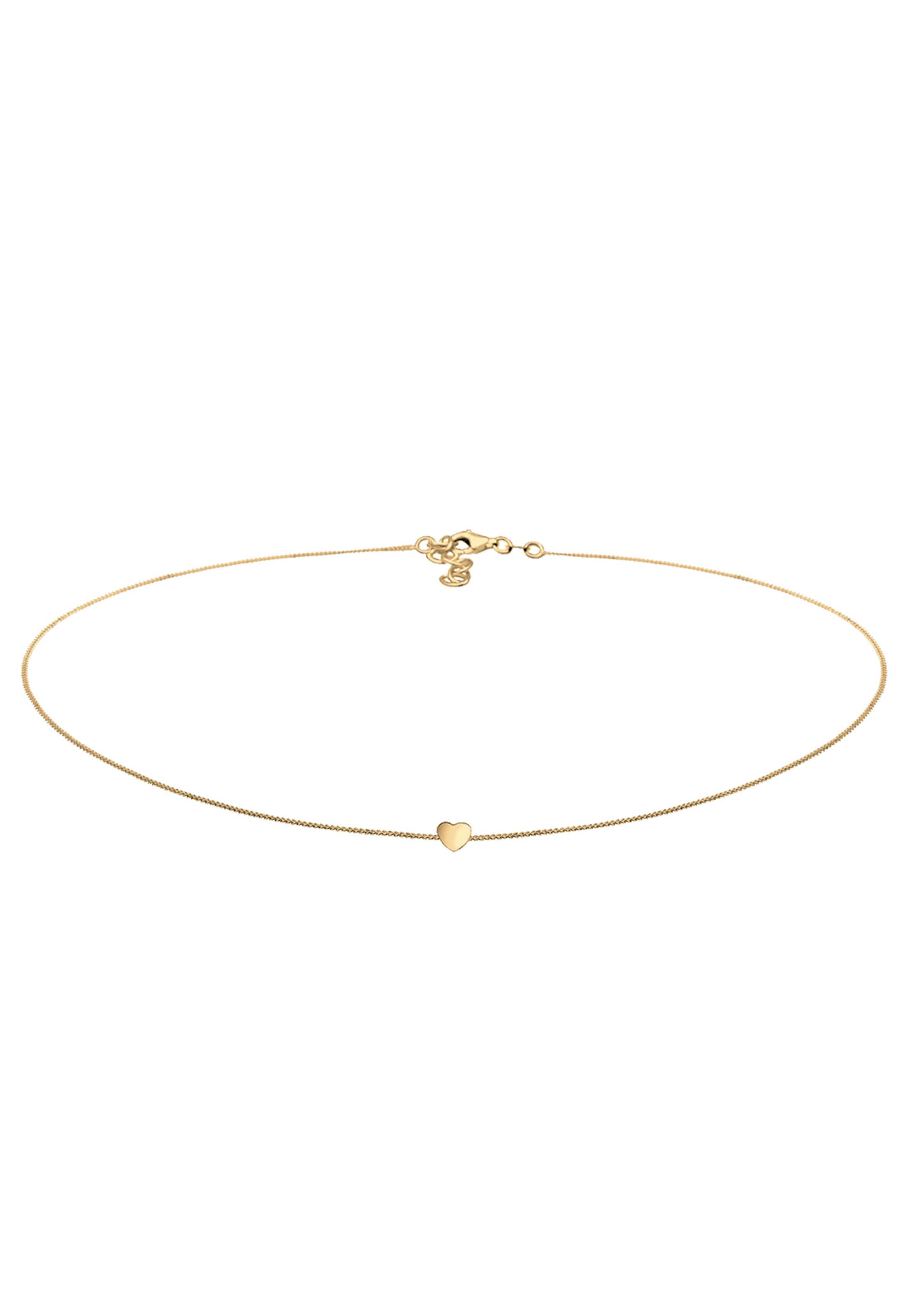 ELLI Necklace 'Herz' in Gold: front