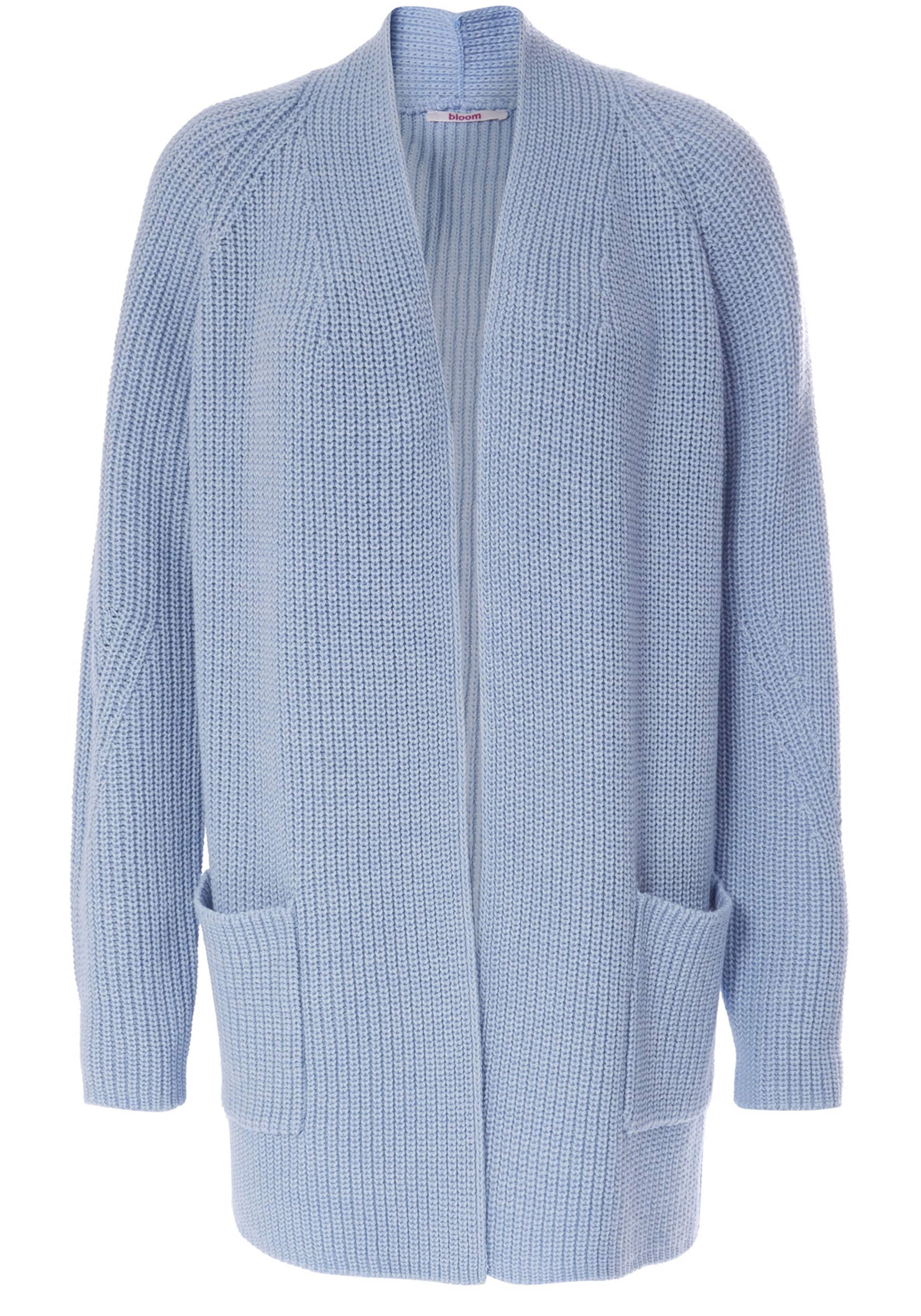 BLOOM - Gebreid vest in de kleur Blauw