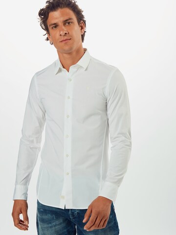 G-STAR Slim Fit Hemd in Weiß: Vorderseite
