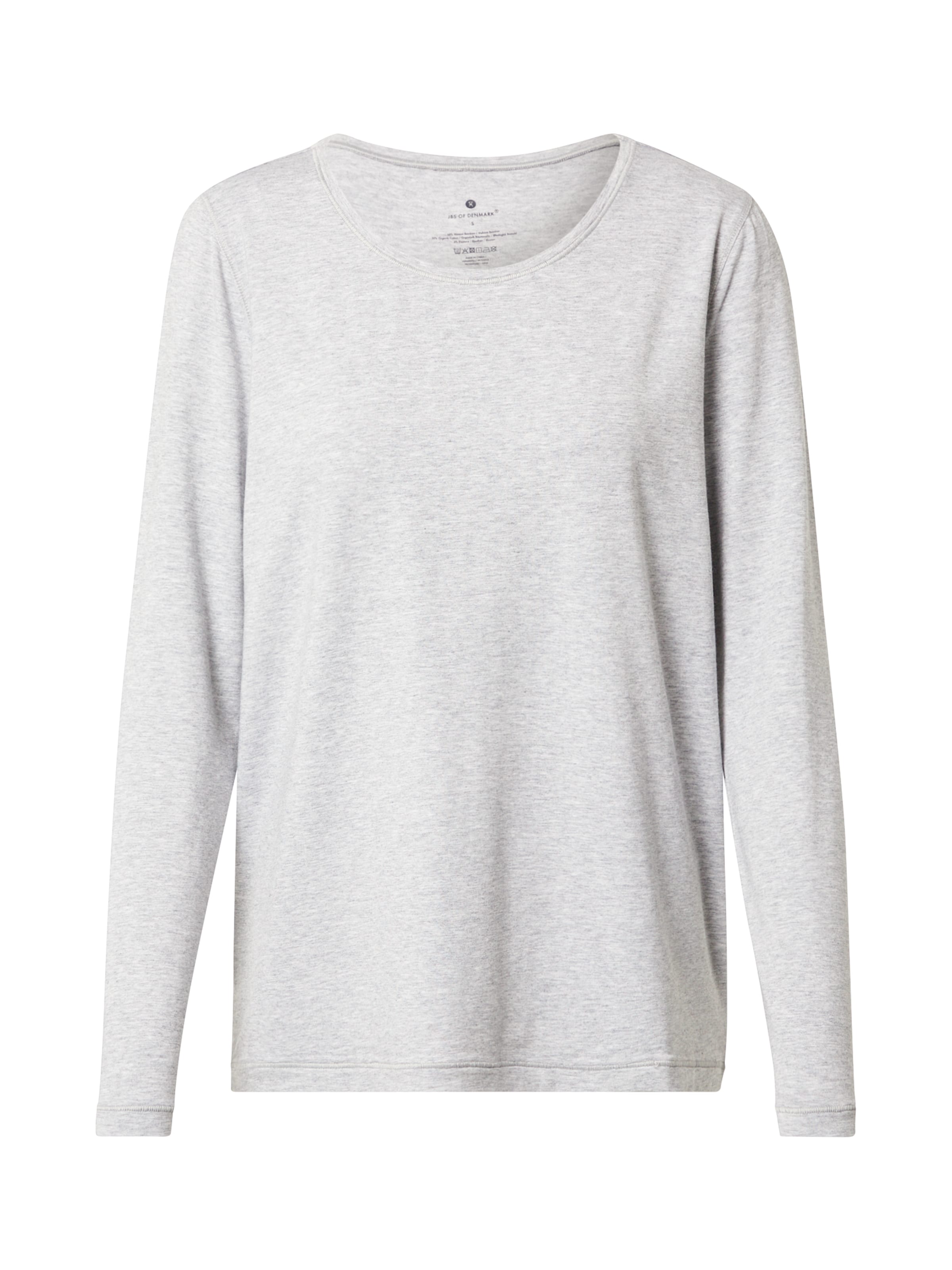 JBS OF DENMARK Slaapshirt 'LS bamboo' in de kleur Lichtgrijs, Productweergave