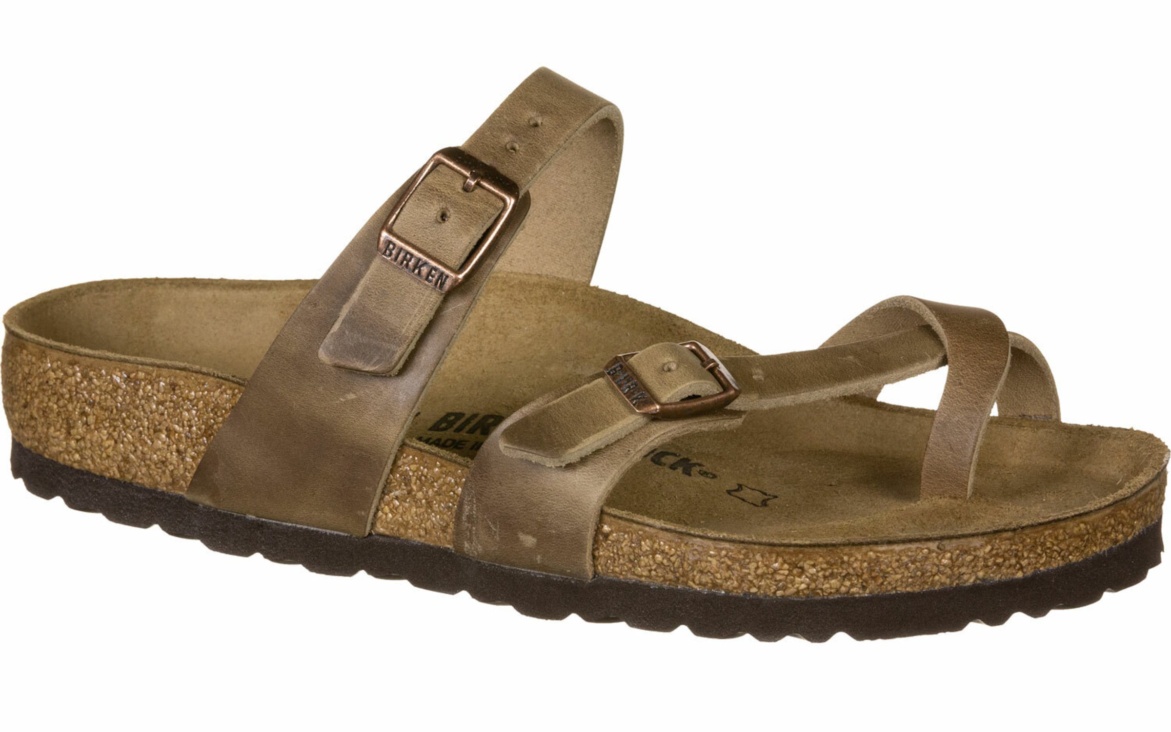BIRKENSTOCK - Chinelos de dedo &#x27;Mayari&#x27; em castanho