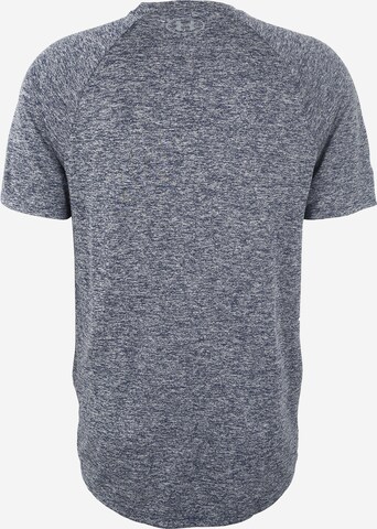 Coupe regular T-Shirt fonctionnel 'Tech 2.0' UNDER ARMOUR en bleu : derrière