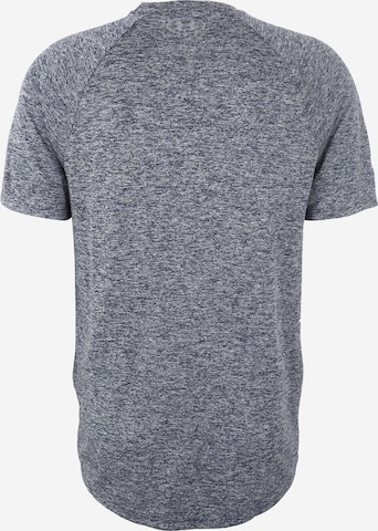 UNDER ARMOUR Regular fit Functioneel shirt 'Tech 2.0' in Blauw: terug