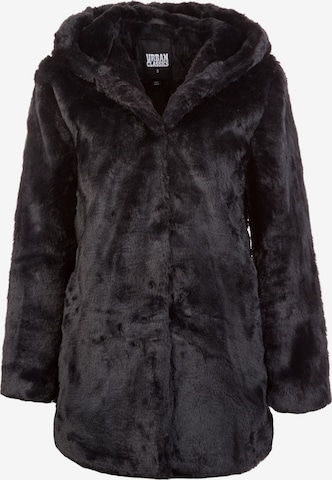 Urban Classics Winter coat in Black: front