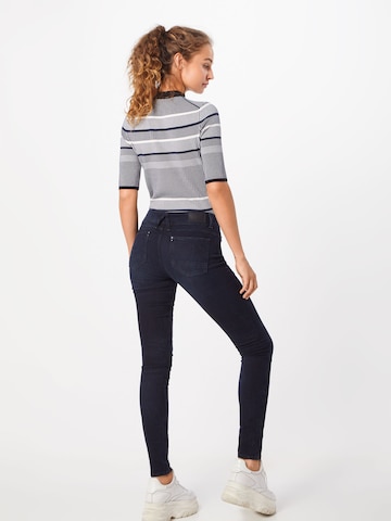 G-STAR - Skinny Vaquero 'Lynn' en azul: atrás