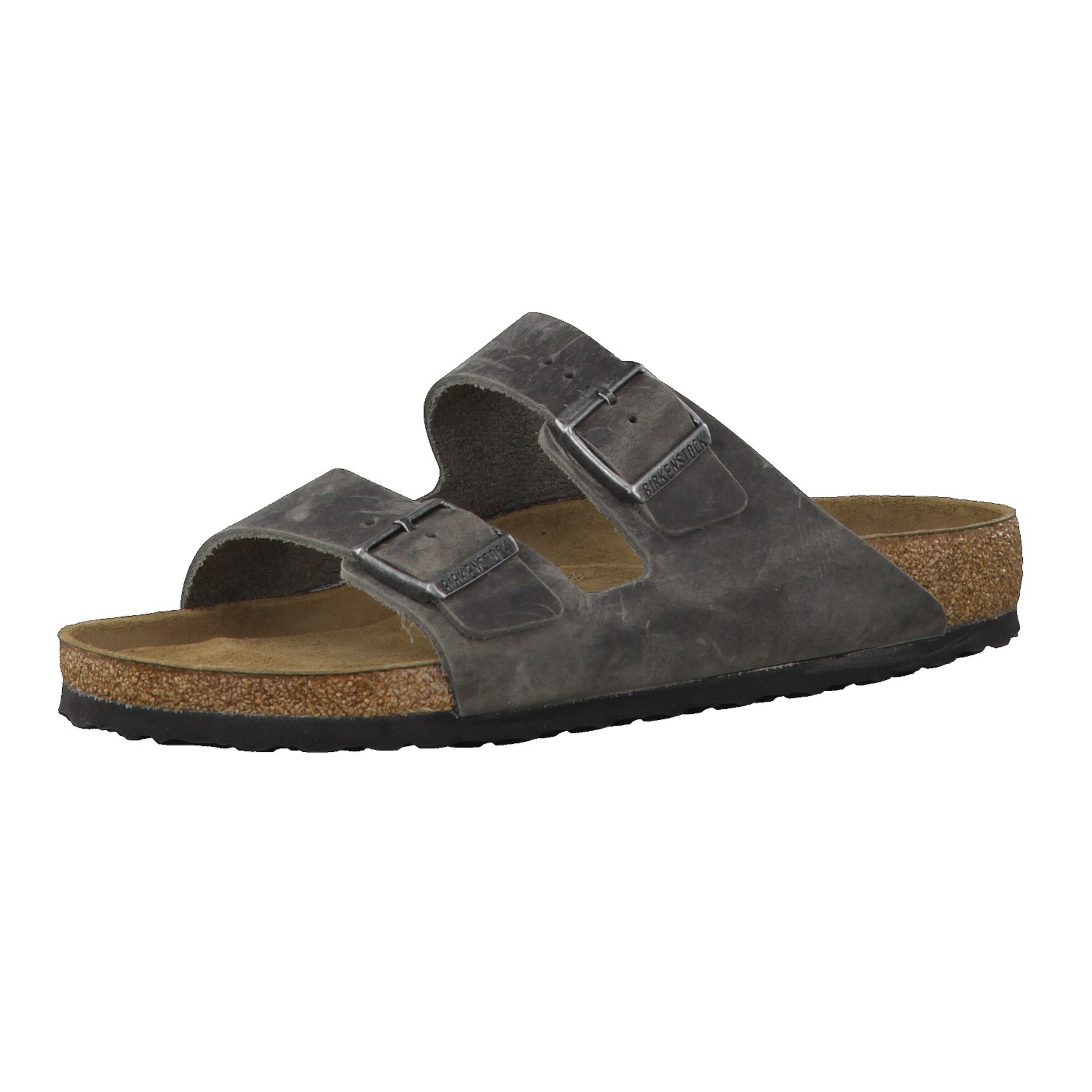 BIRKENSTOCK - Sapato aberto 'Arizona' em cinzento: frente