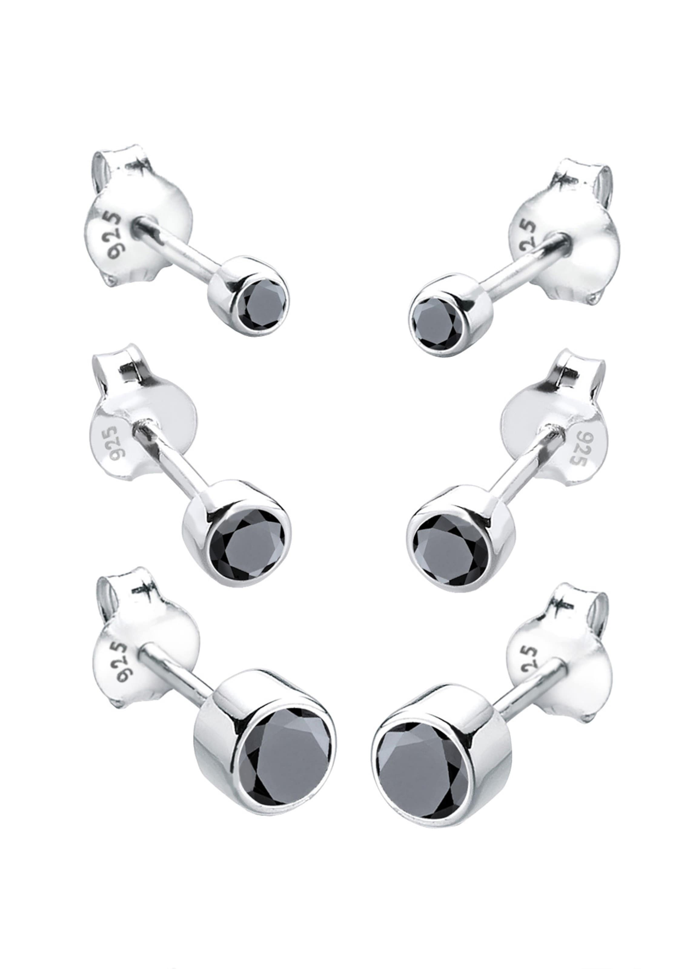 ELLI Ohrringe  Basic in Silber: Vorderseite