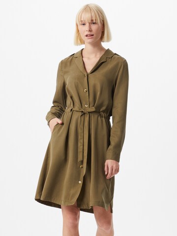 OBJECT Платье-рубашка 'TILDA' в Зеленый: спереди