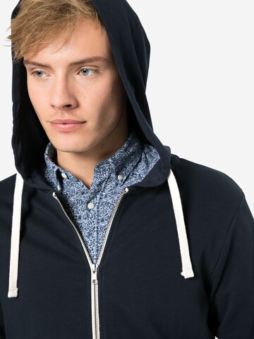 JACK & JONES Regular Fit Sweatjacke in Blau