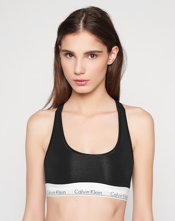 Bustier Soutien-gorge Calvin Klein Underwear en noir : devant