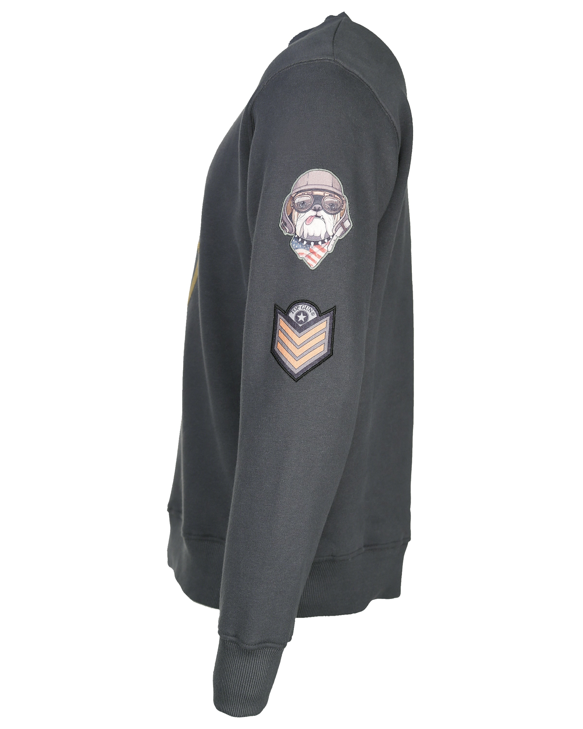 TOP GUN Sweatshirt 'TG-9011' in Green