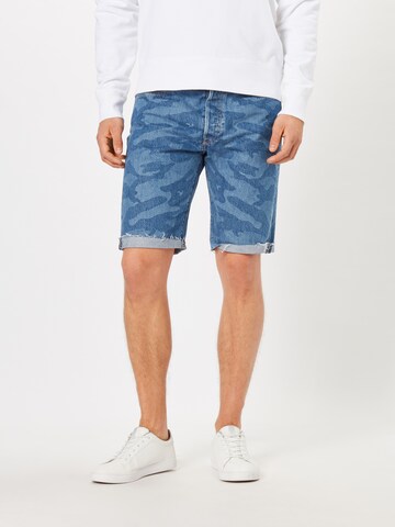 LEVI'S ® Regular Jeans '501 Orig Cutoff Short' in Blue: front