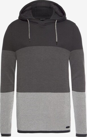 BRUNO BANANI Kapuzenpullover in Grau: predná strana