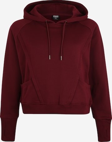 Sweat-shirt Urban Classics en rouge : devant