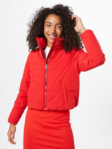 ONLY Winter Jacket 'DOLLY' in Red: front