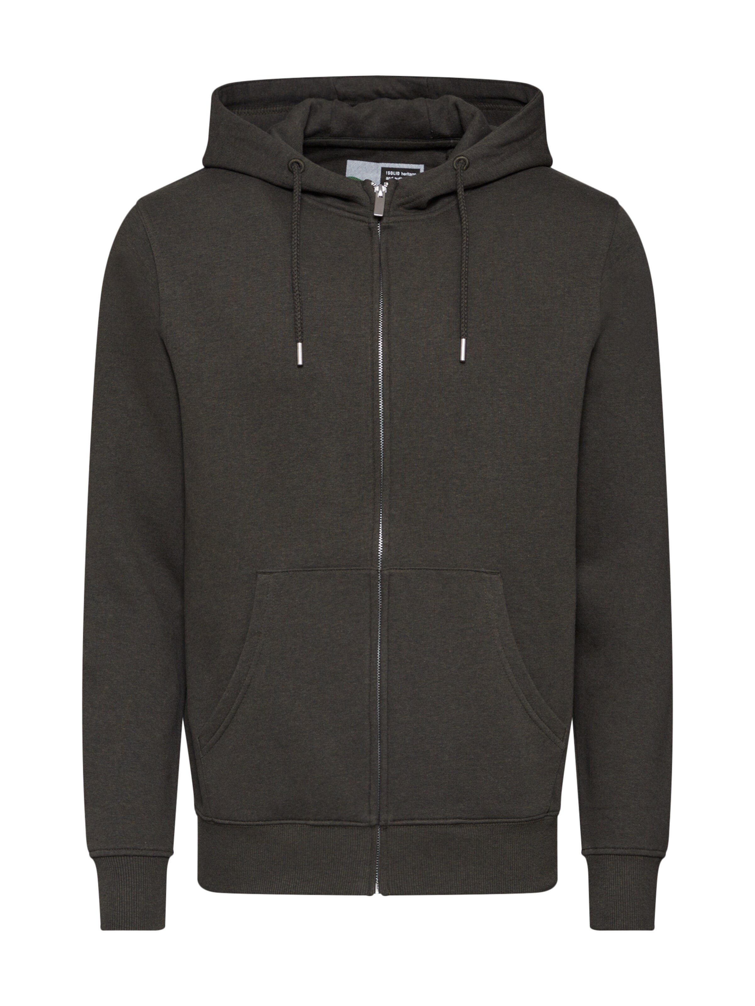 !Solid - Sudadera con cremallera 'Morgan' en verde: frente