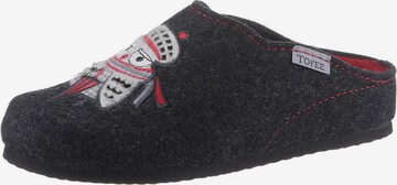 Tofee Slippers in Grey: front