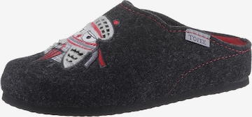 Tofee Slippers in Grey: front