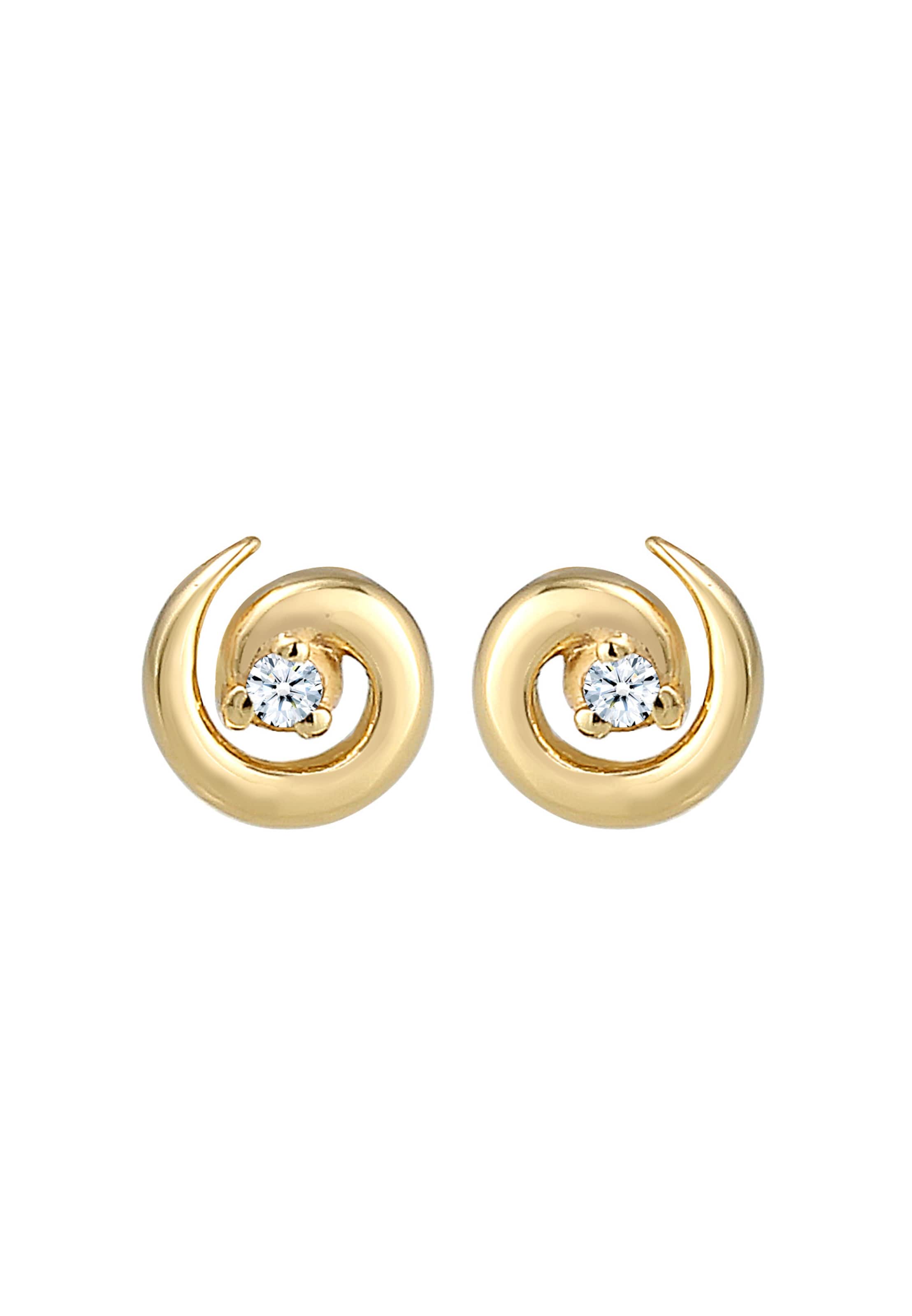 Boucles d'oreilles Elli DIAMONDS en or : devant