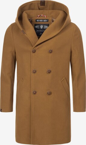 MARIKOO Between-Seasons Coat 'Irukoo' in Brown: front