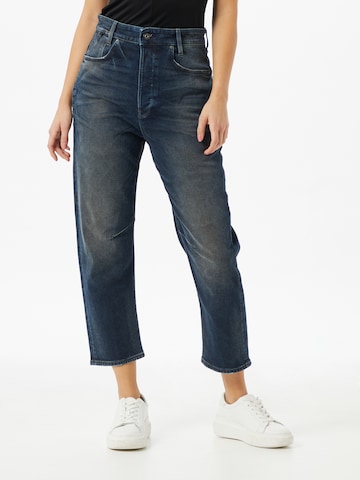 Regular Jean G-Star RAW en bleu : devant