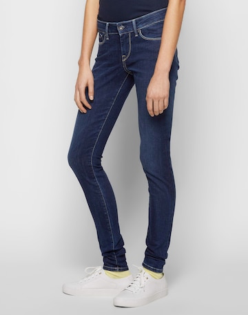 Pepe Jeans - Skinny Vaquero 'Soho' en azul: frente