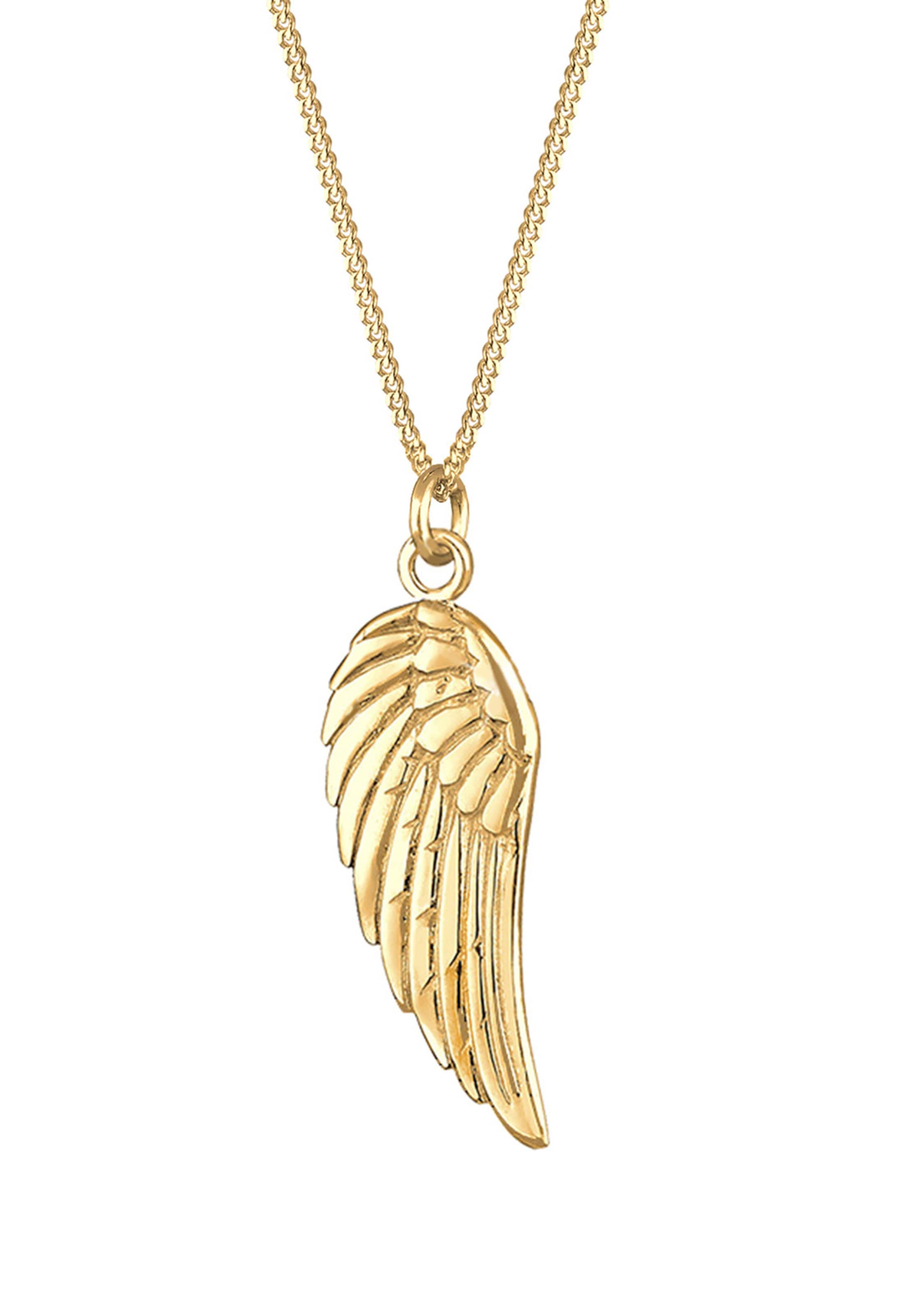 ELLI Necklace 'Flügel' in Gold: front