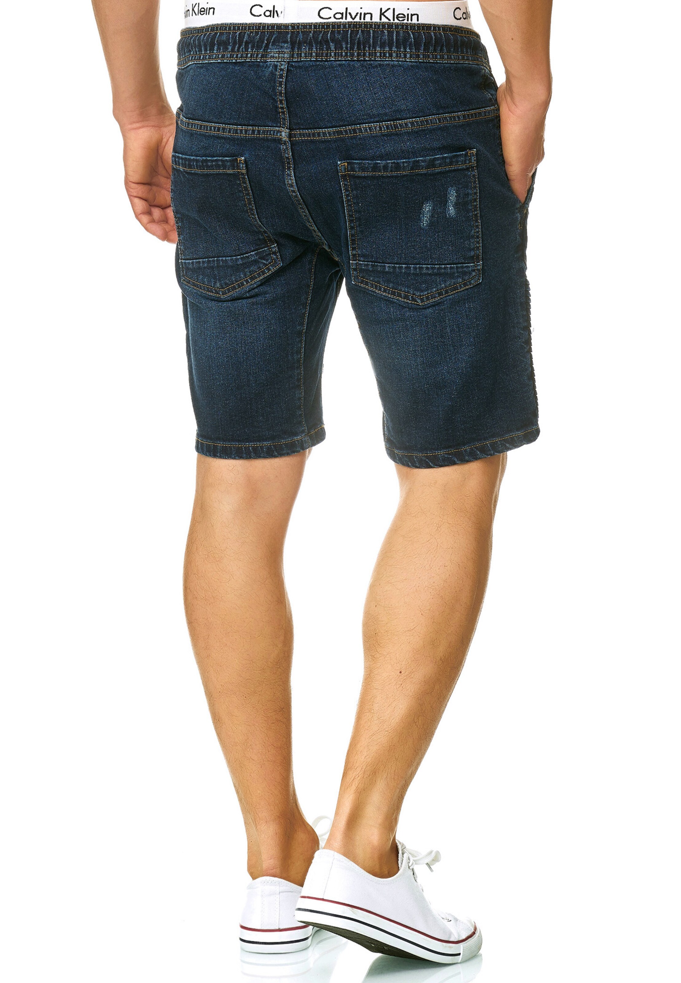 INDICODE JEANS Regular Shorts 'Ernest' in Blau